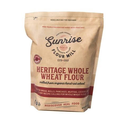 Sunrise flour - Without an aggressive marketing program, the mill and its highly nutritious super-fine flour never reached the masses. From 1961 to 1988 it only produced at 20% of its full 1,000,000 lb/year capacity being sold primarily in the pacific NW. The interest in whole grain and high extraction flour simply wasn't there at the time. 